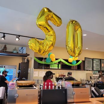 Starbucks - 50 year anniversary balloons - Coffee & Tea Near Me - Coconut Creek, Florida Starbucks - 50 year anniversary balloons - Coffee & Tea Near Me - Coconut Creek, Florida