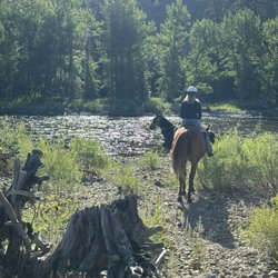 Dunrovin Ranch-Equestrian Adventures - Headed to the river