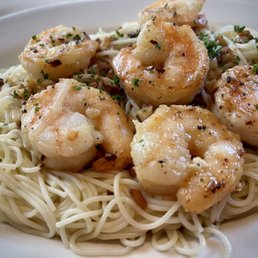 Shrimp scampi with Angel hair pasta Shrimp scampi with Angel hair pasta