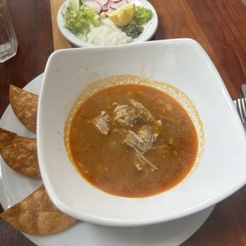 MayaFlor - Pozole, tortilla chips, garnishes - Breakfast & Brunch Near Me - San Francisco, California