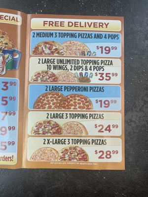 Menu photo 3 Free Topping Pizza Peterborough, ON