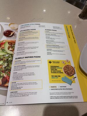 Menu photo 1 California Pizza Kitchen Troy, MI