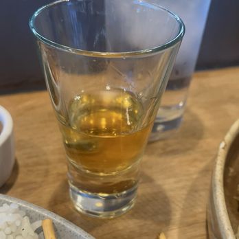 Amakara - Plum Wine.  Really. So disappointed.  This is basically a shot glass. - Sushi Bars Near Me - Dublin, California