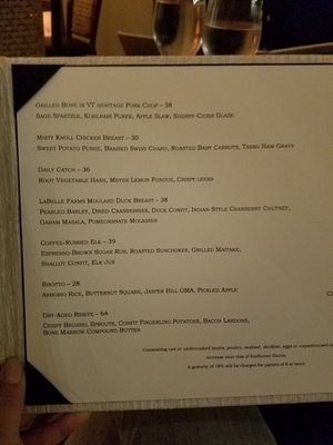 Menu photo 2 Solstice Stowe, VT