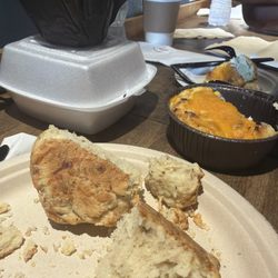 Salty Roan Bakehouse - Savory scone, potato and bacon quiche, blueberry muffin
