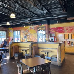 Zaxbys - This is the dining area of the restaurant.