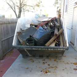 Daniel F Allen & Co - Dumpster dropped off and picked up in my narrow driveway. This was a 10 yarder.