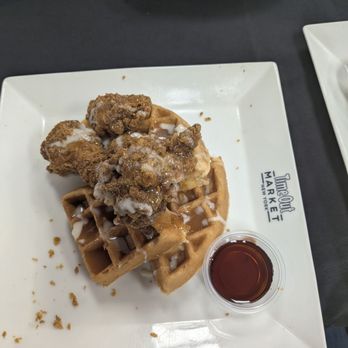 Chef’s Corner - Chicken and Waffles (complimentary for teachers today) - Soul Food Near Me - Fort Worth, Texas
