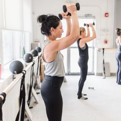 Full body workout that begins with weight work in warm-up.