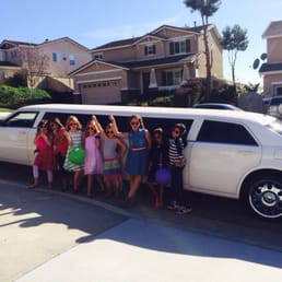 The girls and "their" limo!