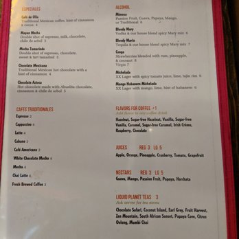 ADios Cafe - Drink menu. - Coffee & Tea Near Me - Atlanta, Georgia