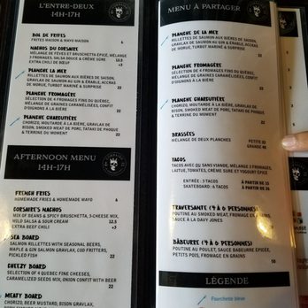 Le Corsaire - Menu - Pubs Near Me - Lévis, Quebec