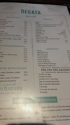 Menu photo 4 Decata Buenos Aires, C