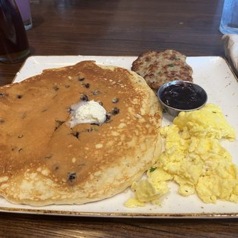 First Watch - Pancake breakfast w/chicken sausage. - Breakfast & Brunch Near Me - Pearland, Texas