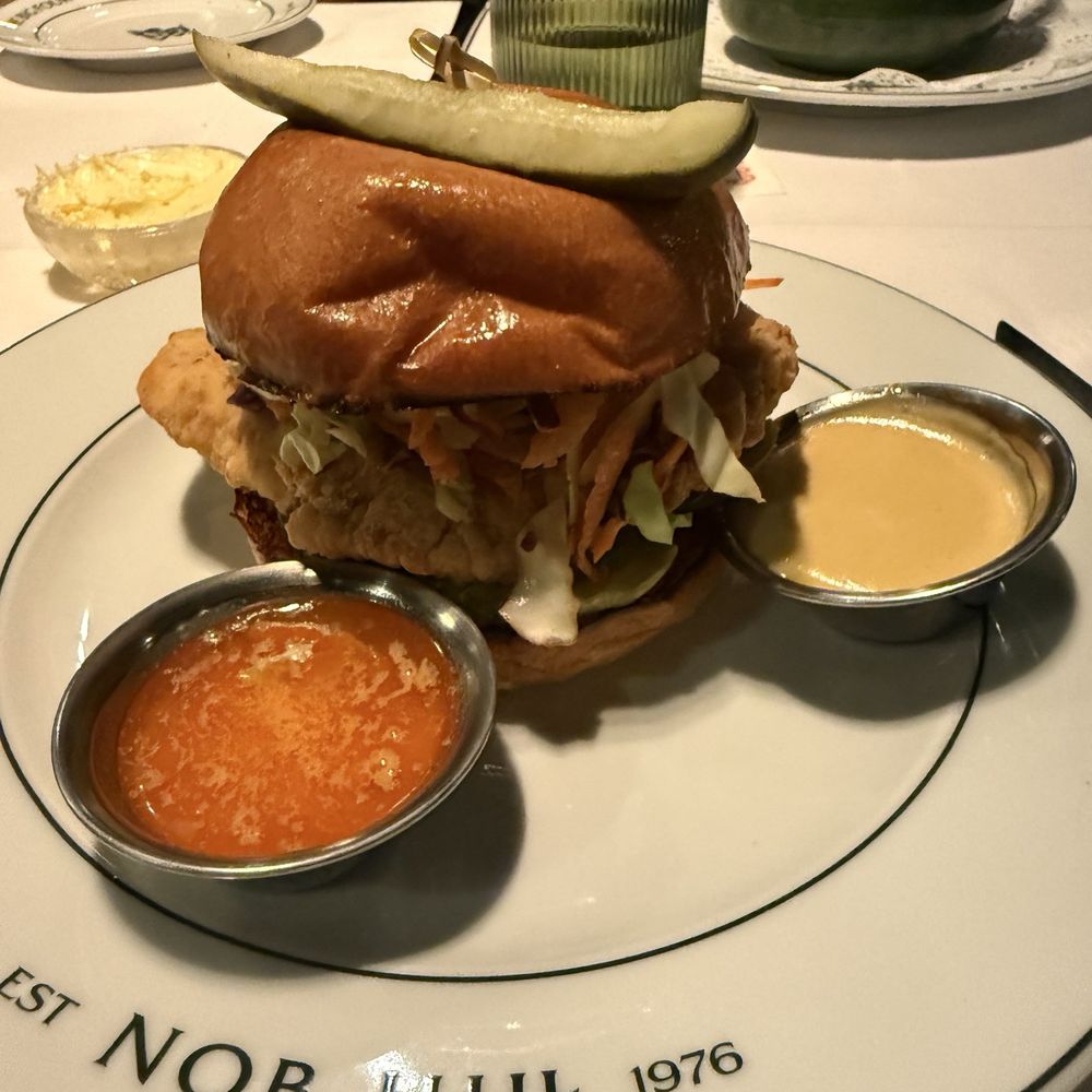 The Big Four - Chicken sandwich was really good. Wish it came with lettuce and tomatoes. - American Near Me - San Francisco, California The Big Four - Chicken sandwich was really good. Wish it came with lettuce and tomatoes. - American Near Me - San Francisco, California