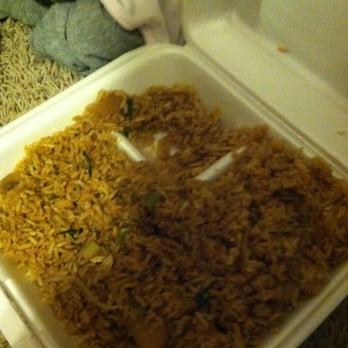 Wong's Express - Veggie fried rice, where's the veggies....wait I see the 2 pieces per order of broccoli per Wongs recipe - Chinese Near Me - Santa Fe, Texas Wong's Express - Veggie fried rice, where's the veggies....wait I see the 2 pieces per order of broccoli per Wongs recipe - Chinese Near Me - Santa Fe, Texas