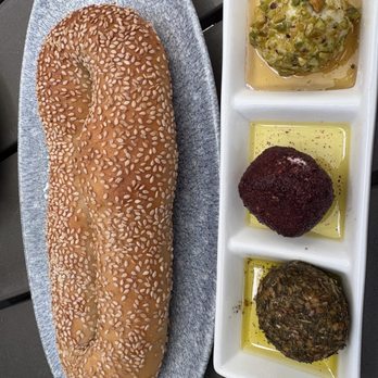 K'Far Cafe - Labneh Trio Jerusalem Bagel - Cafes Near Me - Philadelphia, Pennsylvania K'Far Cafe - Labneh Trio Jerusalem Bagel - Cafes Near Me - Philadelphia, Pennsylvania