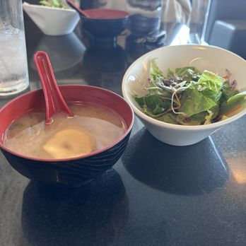Yamashiro - Bento box: Miso and salad - Japanese Near Me - Redondo Beach, California Yamashiro - Bento box: Miso and salad - Japanese Near Me - Redondo Beach, California