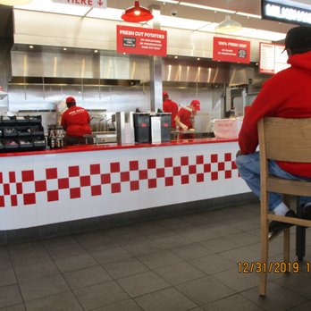 Five Guys - Five Guys / Mechanicsville: Typical 5G ordering counter - Burgers Near Me - Mechanicsville, Virginia