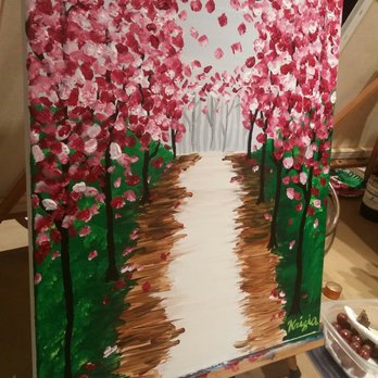 Canvas & Grapes Experience - The final product featuring leftover snacks! - Paint & Sip Near Me - Edison, New Jersey Canvas & Grapes Experience - The final product featuring leftover snacks! - Paint & Sip Near Me - Edison, New Jersey