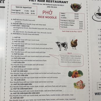 Pho Vietnam - Menu 10.20.23 - Vietnamese Near Me - Seattle, Washington Pho Vietnam - Menu 10.20.23 - Vietnamese Near Me - Seattle, Washington