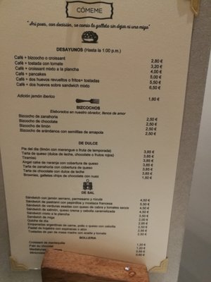 Menu photo 1 La Merendona Madrid, M
