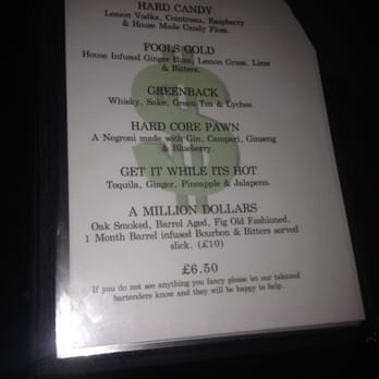 Dusk til Pawn - Cocktail Bars Near Me - Manchester, XGM