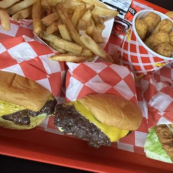 Sizzlin Smash - Double simple, classic, and crispy with fries and cheese sticks. - Burgers Near Me - Madera, California