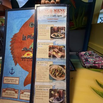 Mariscos La Playa - Lunch Menu - Seafood Near Me - Albuquerque, New Mexico