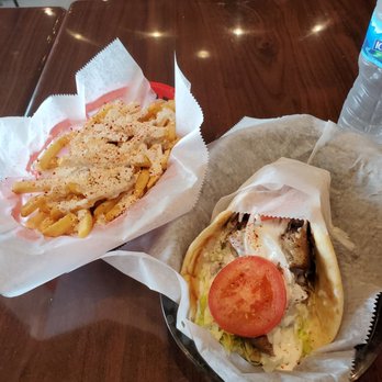 Soulard Gyro - Classic Gyro with side of Greek Fries - Greek Near Me - O'Fallon, Missouri Soulard Gyro - Classic Gyro with side of Greek Fries - Greek Near Me - O'Fallon, Missouri