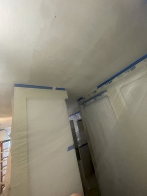 Condo job - Interior Retexture/paint/ vanity install/ toilet install/ tile flooring Condo job - Interior Retexture/paint/ vanity install/ toilet install/ tile flooring