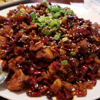 Bamboo House - Spicy Crispy chicken *caution* its spicy but good! - Noodles Near Me - Humble, Texas Bamboo House - Spicy Crispy chicken *caution* its spicy but good! - Noodles Near Me - Humble, Texas