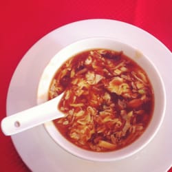 Restaurant Pekin - Suan la tang (sour spicy soup, not on the menu!)