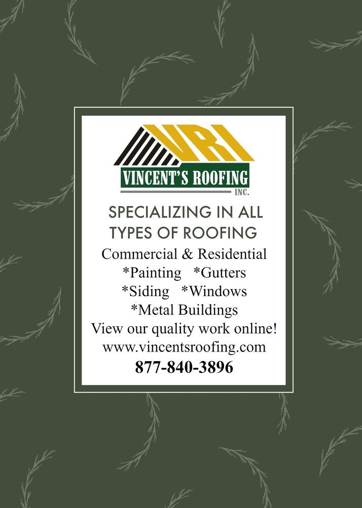 Slide of Vincent's Roofing