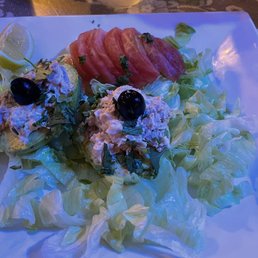 a plate of salad