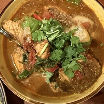 Rangoon Burmese Kitchen - Burmese Fish Curry - red snapper - Burmese Near Me - Honolulu, Hawaii
