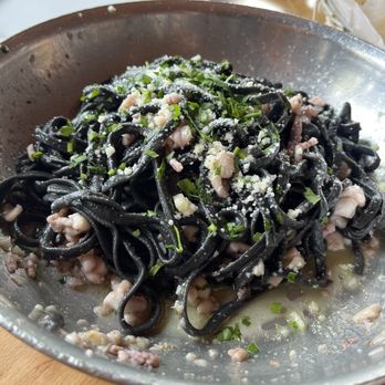 The Daily Catch - Squid ink pasta - Seafood Near Me - Boston, Massachusetts The Daily Catch - Squid ink pasta - Seafood Near Me - Boston, Massachusetts