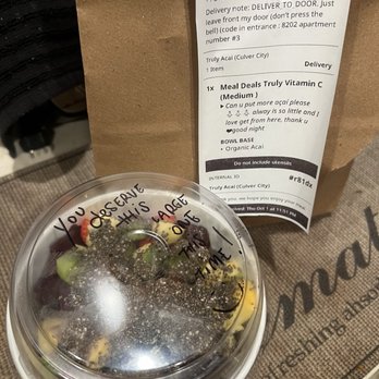 Truly Acai - Açaí Truly Vitamin C Bowl - Acai Bowls Near Me - Culver City, California Truly Acai - Açaí Truly Vitamin C Bowl - Acai Bowls Near Me - Culver City, California