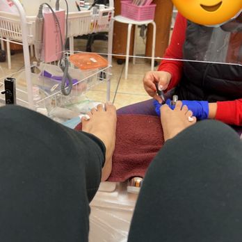 Royal Nails - I got a regular pedicure and she was so attentive to detail - Nail Salons Near Me - Anaheim, California