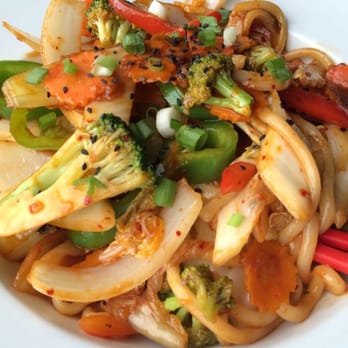 Nudi - kimchee udon, vegetarian ($11) - Asian Fusion Near Me - Portland, Oregon