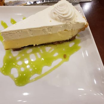 The Derrick Bar - Key lime pie. Tasty except for the sauce. - American Near Me - Houston, Texas The Derrick Bar - Key lime pie. Tasty except for the sauce. - American Near Me - Houston, Texas