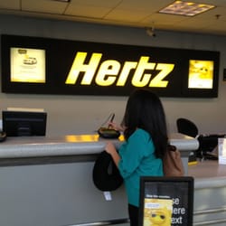 Hertz Rent A Car - Checking in.