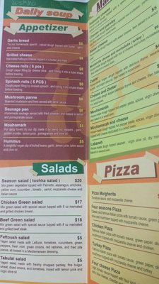 Menu photo 8 Toshka - Grill & Lounge Mississauga, ON