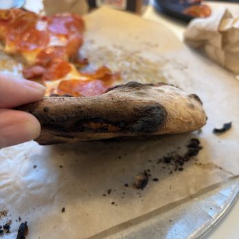 The Pizza Bandit - Burnt crust of pepperoni pizza - Pizza Near Me - Denver, Colorado
