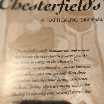 Chesterfield's - American Near Me - Hattiesburg, Mississippi Chesterfield's - American Near Me - Hattiesburg, Mississippi