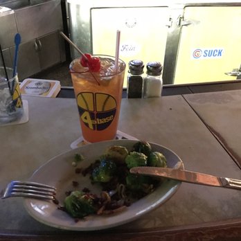 4th Base Restaurant - Brussels sprouts w/ Bacon! And Manhattans! - Seafood Near Me - West Milwaukee, Wisconsin