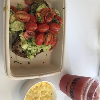 Eggbred - Avocado toast sans sauce and eggs on the side. Free grapefruit juice for checking in. - Breakfast & Brunch Near Me - La Habra, California