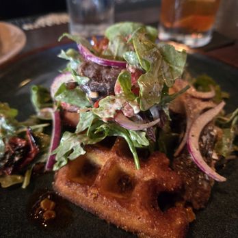 Bacchus Wine Bar and Restaurant - Sweet corn waffle--dear God it was good - New American Near Me - Buffalo, New York Bacchus Wine Bar and Restaurant - Sweet corn waffle--dear God it was good - New American Near Me - Buffalo, New York