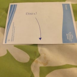 Mystery stain on the decorative throw!