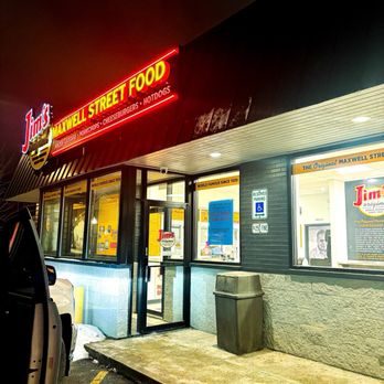 Jim's Original - Front of restaurant. IG@mel_foodie_ventures - Hot Dogs Near Me - Chicago, Illinois Jim's Original - Front of restaurant. IG@mel_foodie_ventures - Hot Dogs Near Me - Chicago, Illinois